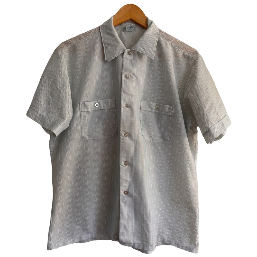 USA‑made Oceanaire textured short sleeve casual shirt